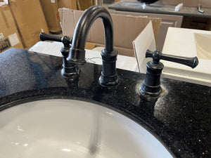 Antique-Style Bathroom Vanity with Granite Top & Sink