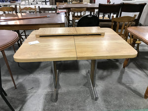 Wood & Metal Framed Extendable Dining Table
