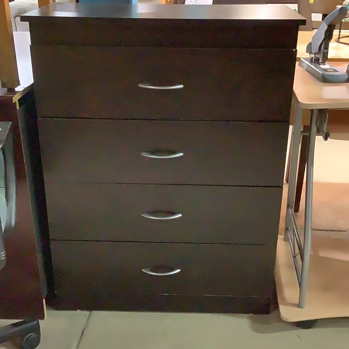 4 Drawer Black Dresser