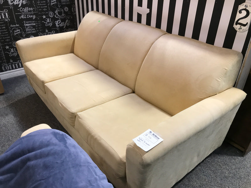 Yellow 3 Seater Sofa