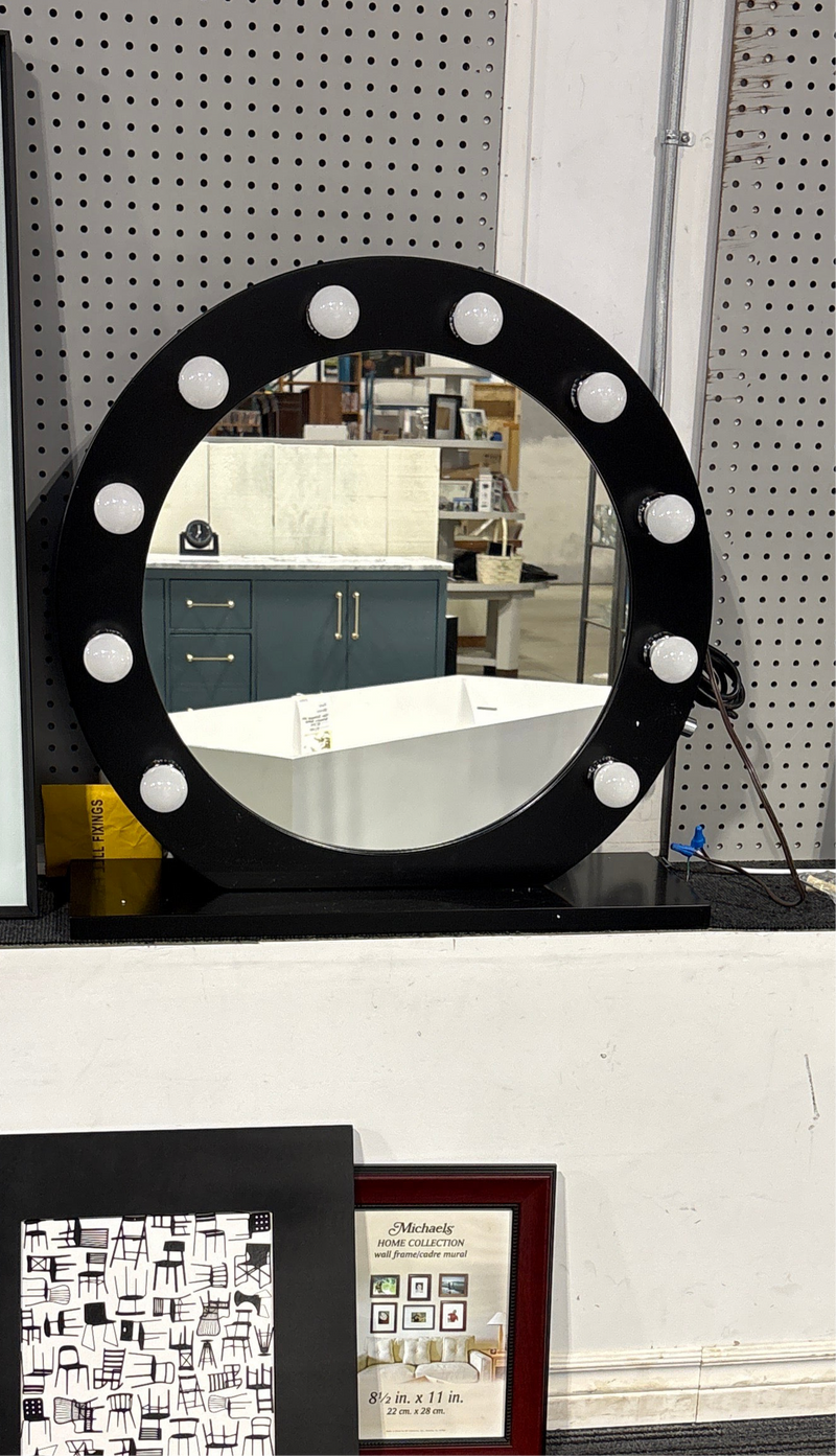 Hollywood Round Mirror