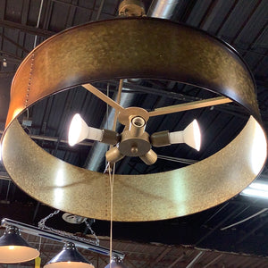 Metallic Drum Chandelier