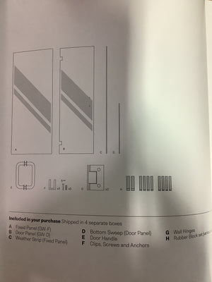 Illume Shower Enclosure Hardware