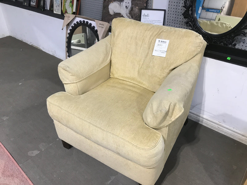 Yellow Upholstery Arm Chair