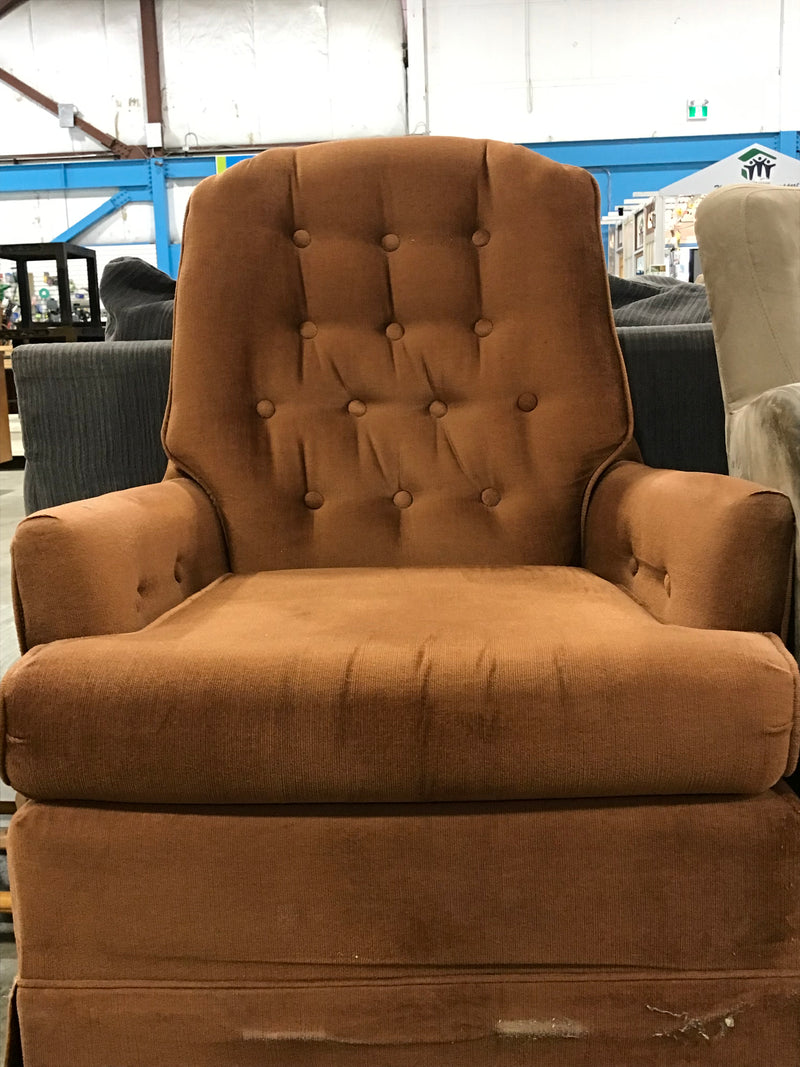 Brown Spinning ArmChair