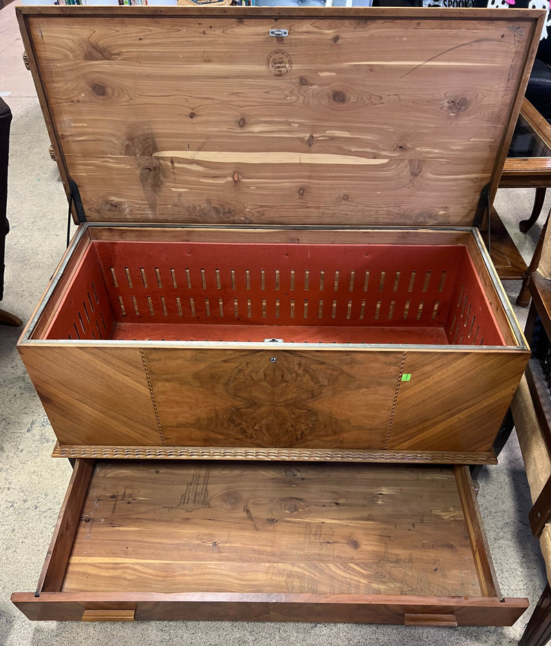 Vintage Red Seal Cedar Chest