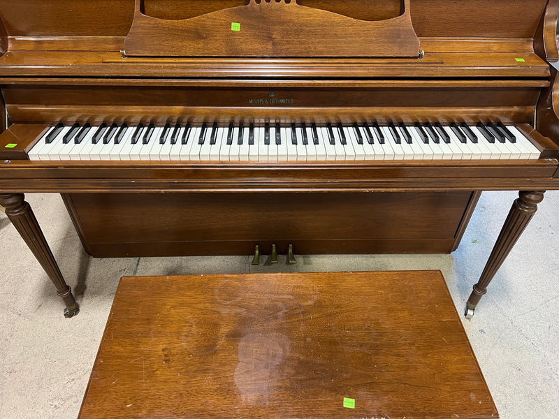 Vintage Willis & Co. Limited Upright Piano – Canadian Mid-Century
