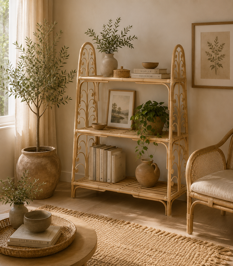 LIS Rattan Shelves