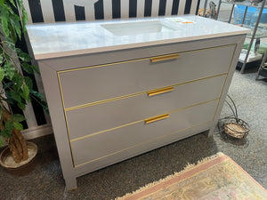 A4833 Grey with White Marble 48" Vanity
