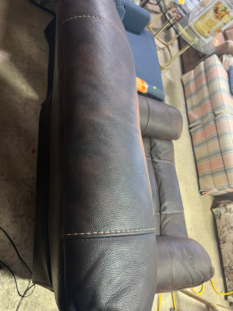 Cozy Brown Leather Recliner