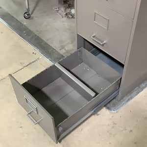 Lockable Grey Filing Cabinet