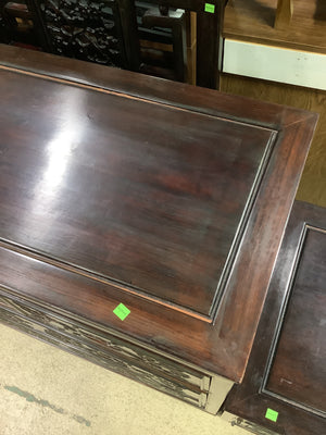 Hand-Carved Rosewood Chest-of-Drawers