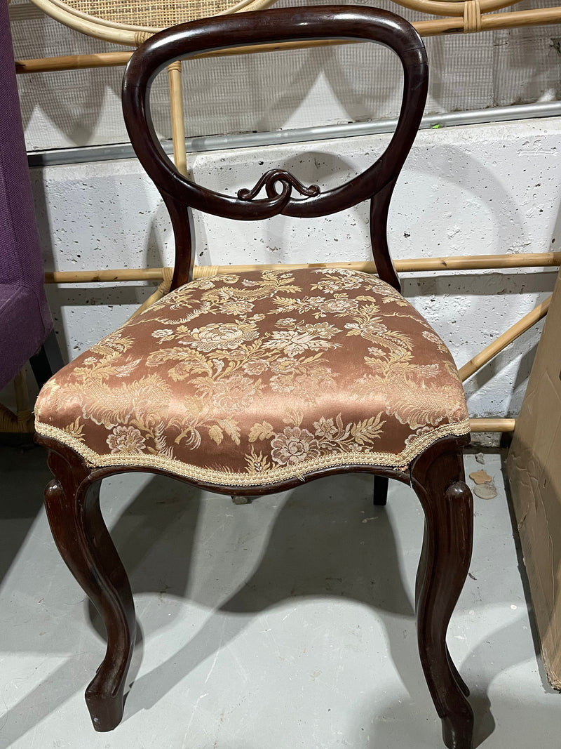 Vintage Victorian Balloon-back Chair