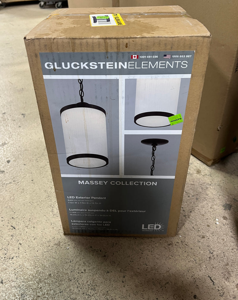 GlucksteinElements Massey 1-Light 14" Integrated LED Outdoor Pendant