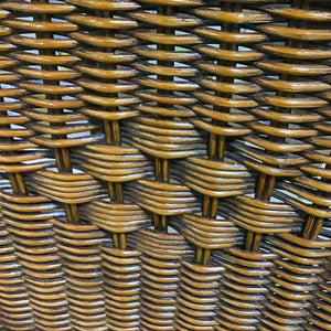 Glossy Wicker Armchair