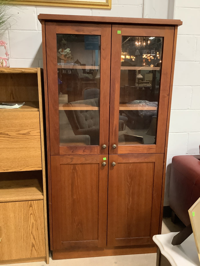 Traditional Teak Display Cabinet