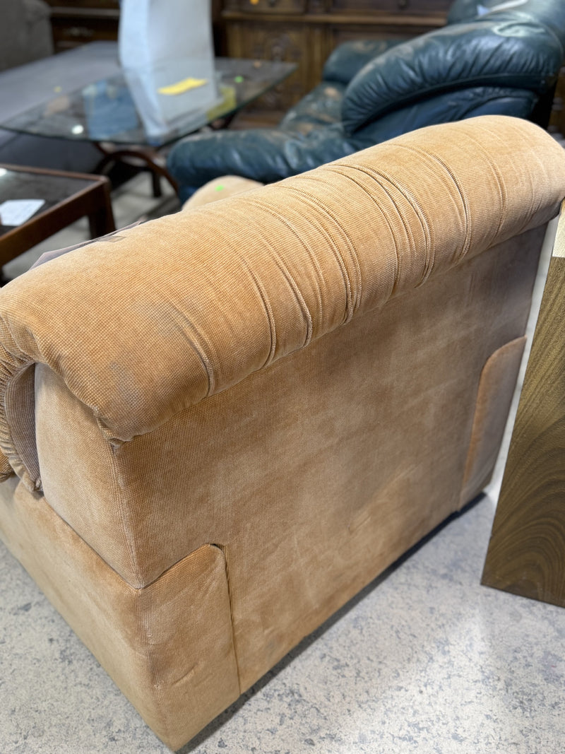 Oversized Orange Armchair