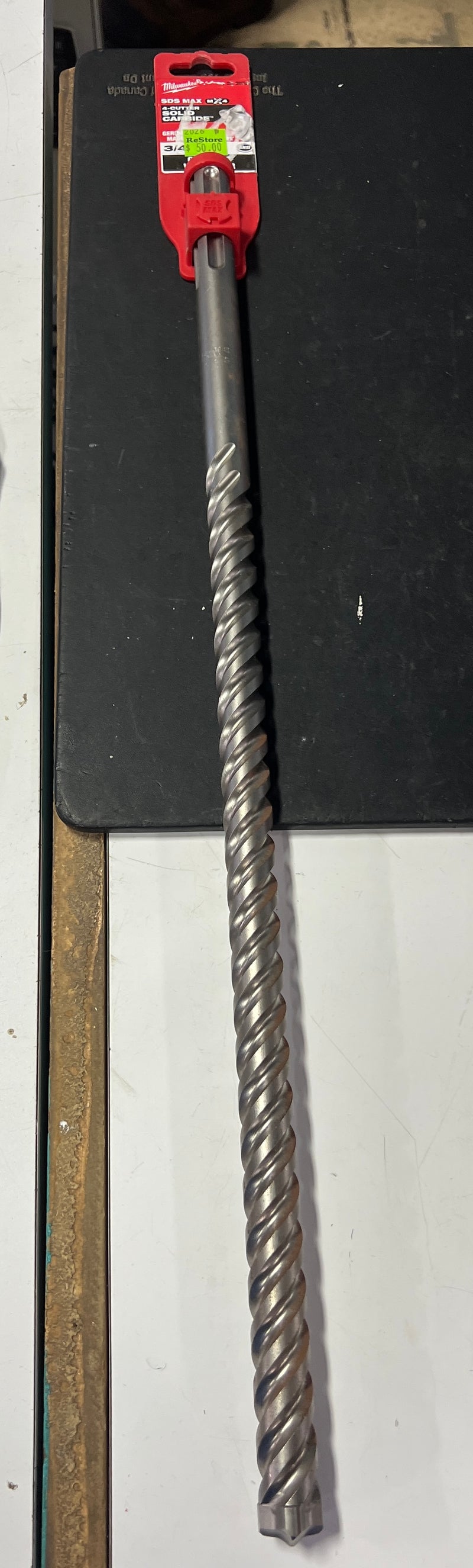 Milwaukee MX4 4-Cutter SDS-Max Rotary Hammer Drill Bit – 3/4" x 16" x 21"