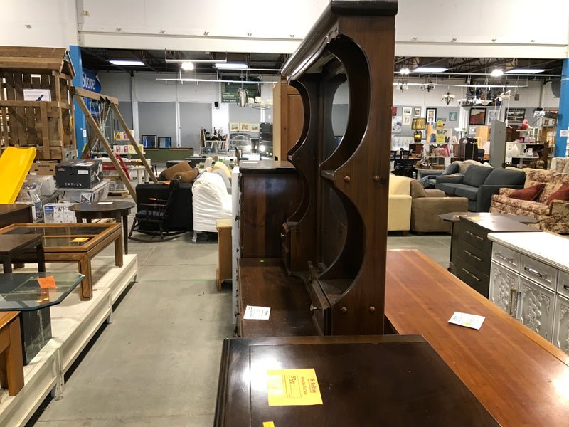 Wooden Buffet a Hutch with Mirror