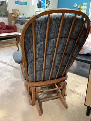 Light Blue Glider/ Matching Stool
