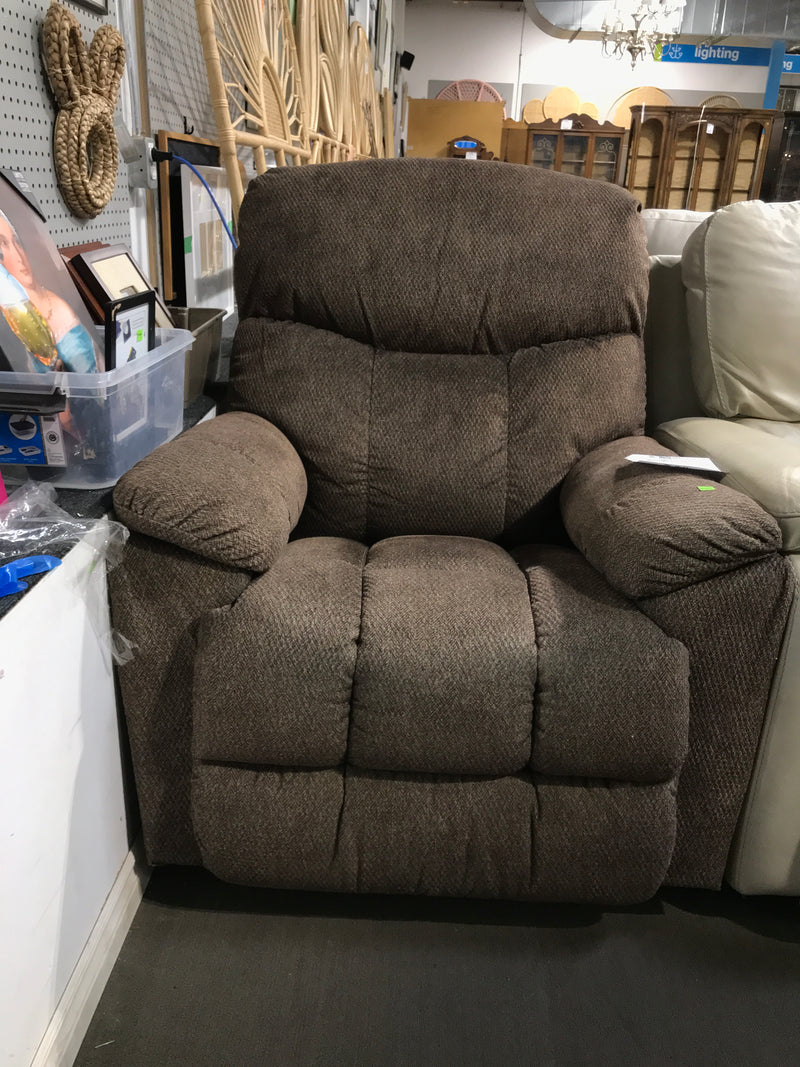 La-Z-Boy Brown Upholstered Manual Rocking Recliner Arm Chair