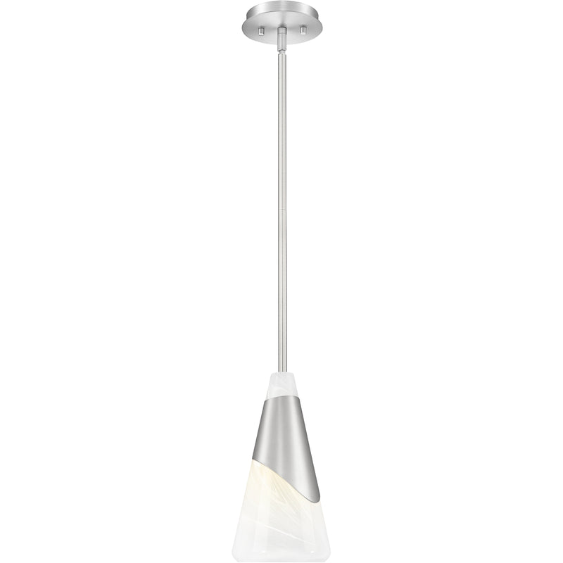 Z-Lite Aimee 1 Light Pendant in Brushed Nickel