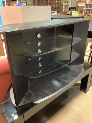 Glass Inserts TV Stand