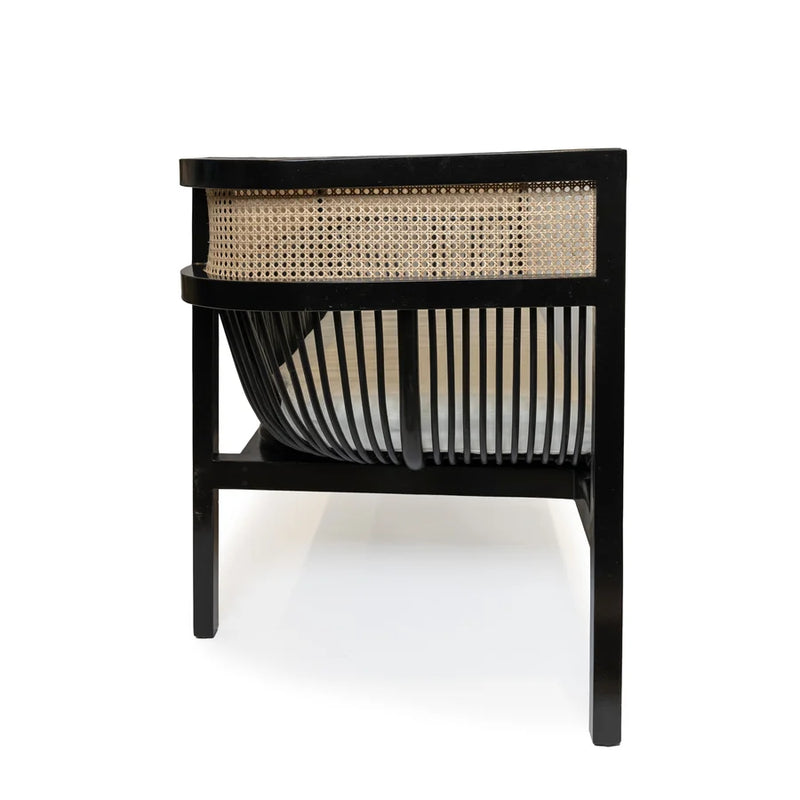 NORMANDY Wood and Rattan Sofa