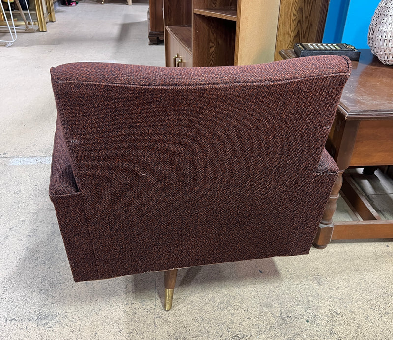 Vintage Mid-Century Modern Swivel Lounge Armchair
