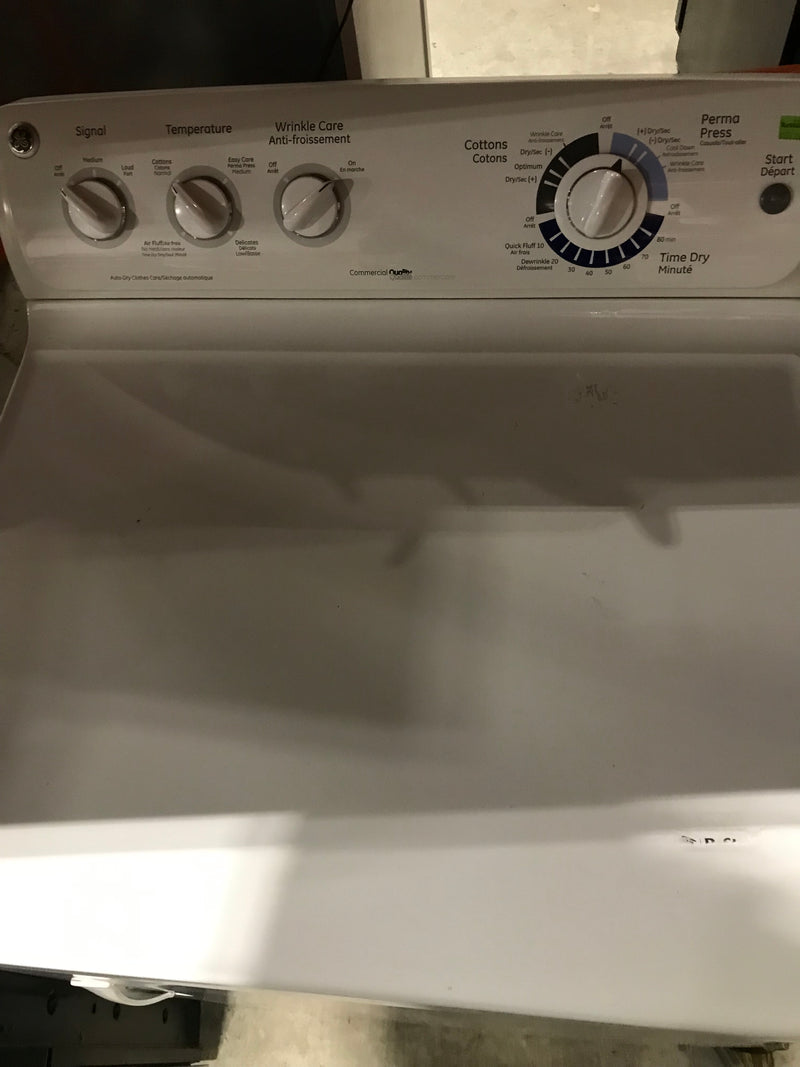 GE White Front Load Dryer