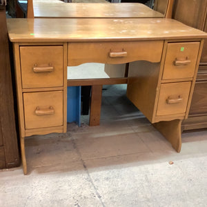 Smooth Block Wooden Desk
