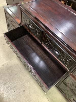 Hand-Carved Rosewood Chest-of-Drawers