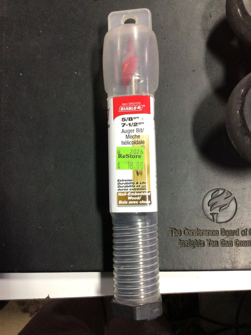 Diablo 5/8” x 1/2” Auger Bit