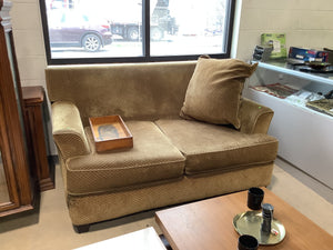 Green Patterned Loveseat