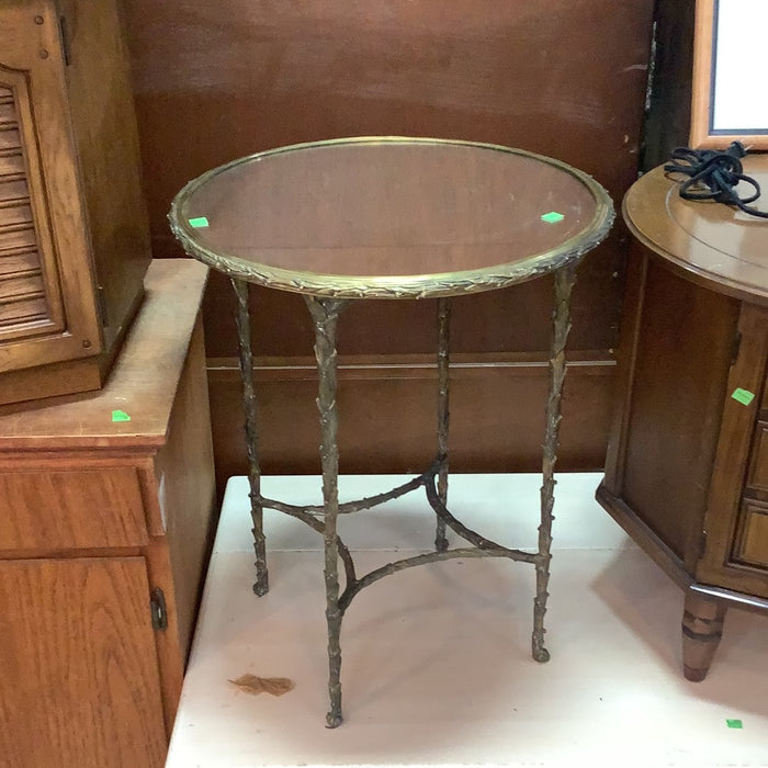 Mirror Top Side Table