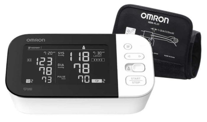 Omron Blood Pressure Monitor with Bluetooth & Upper Arm Easy-Wrap Comfit Cuff