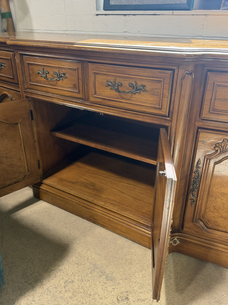 Vintage Traditional Buffet with Carved Details
