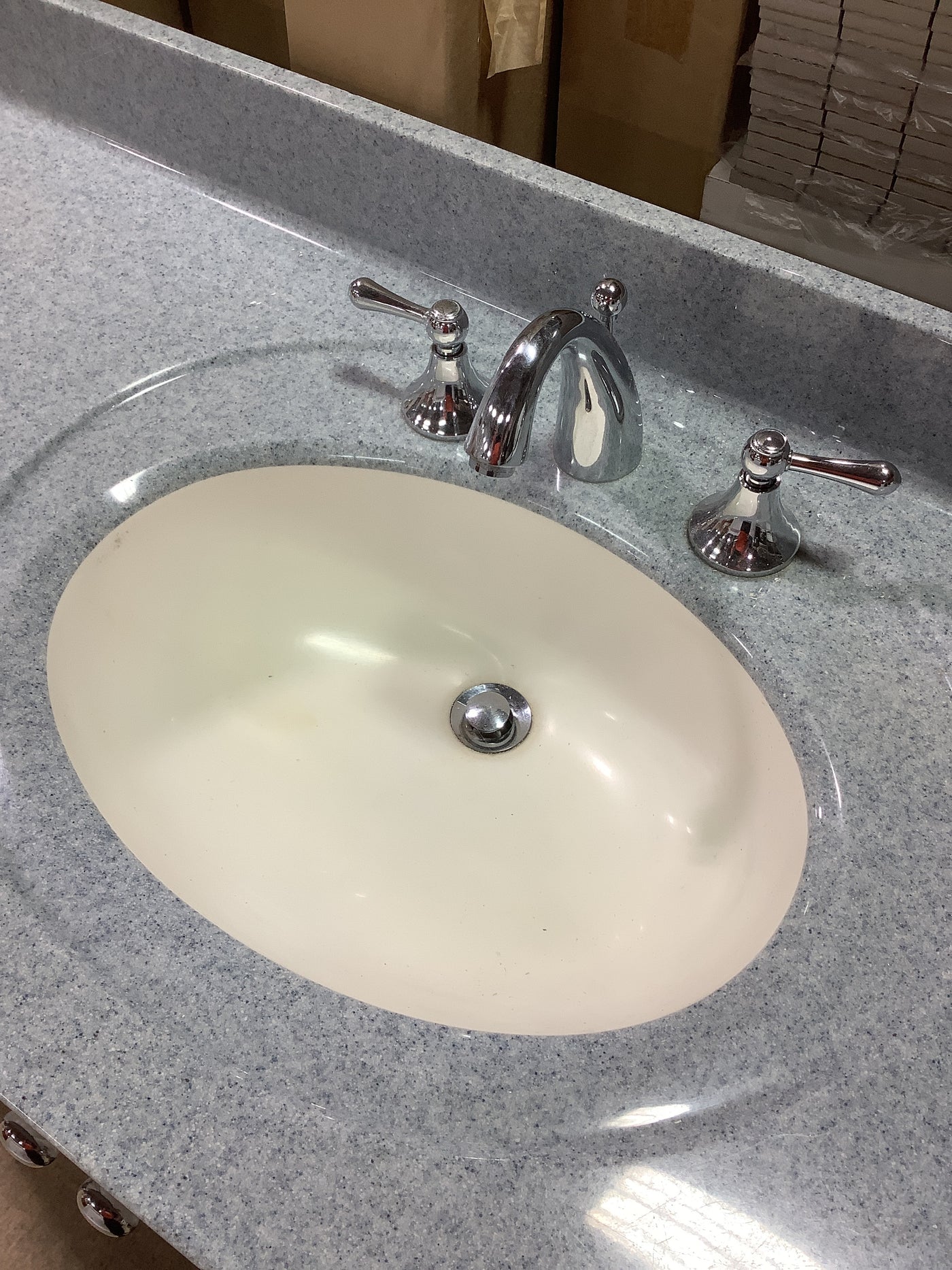 Blue Vanity Counter Habitat for Humanity Greater Ottawa ReStore