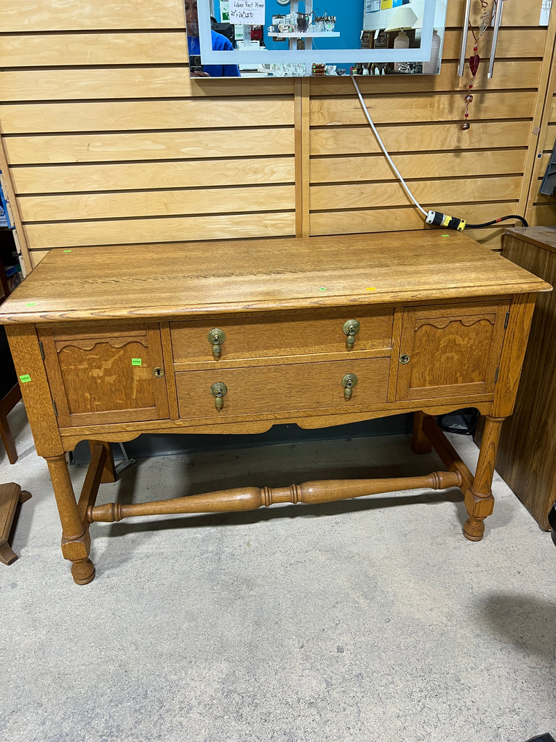 Elegant Dining Buffet with Brass Hardware
