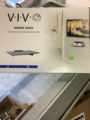 V.I.V. Tempered Glass Floating Wall Shelf