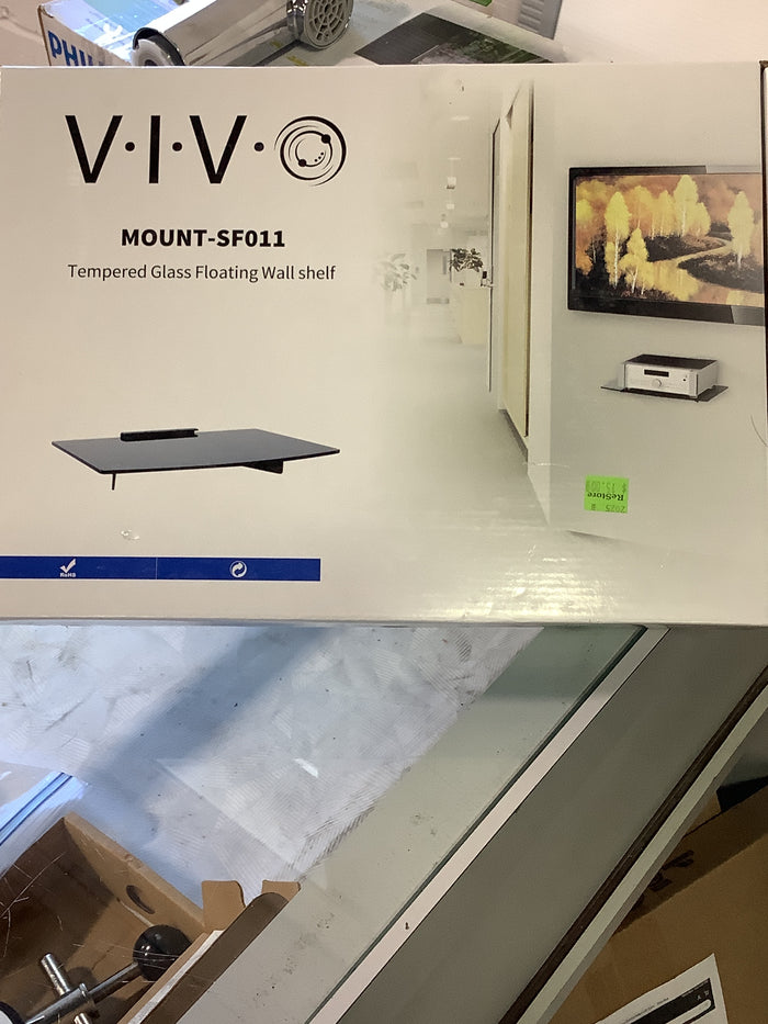 V.I.V. Tempered Glass Floating Wall Shelf