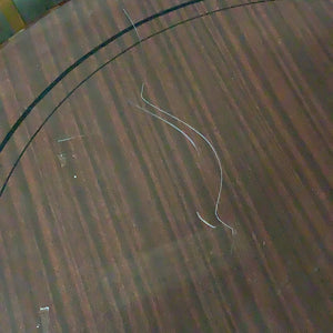 Dark Red Extending Dining Table