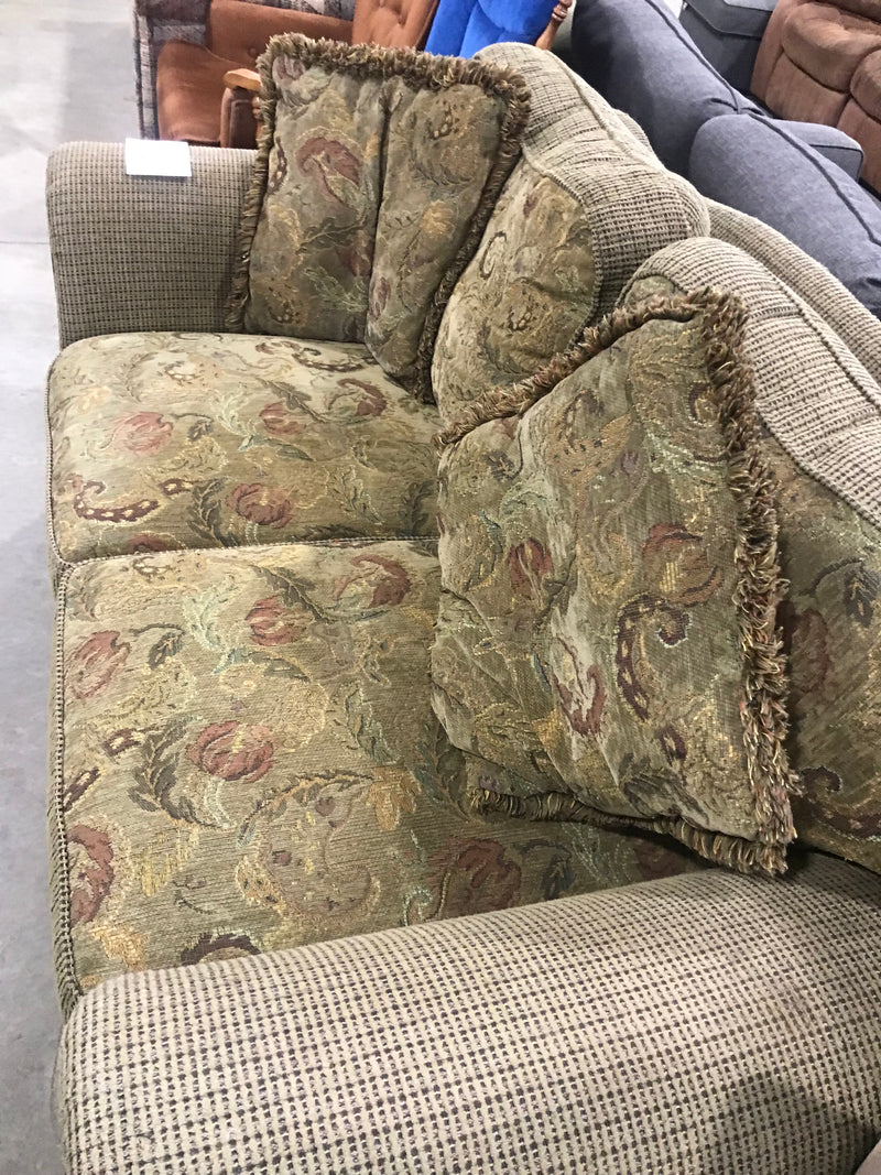 Green Patterned Sofa