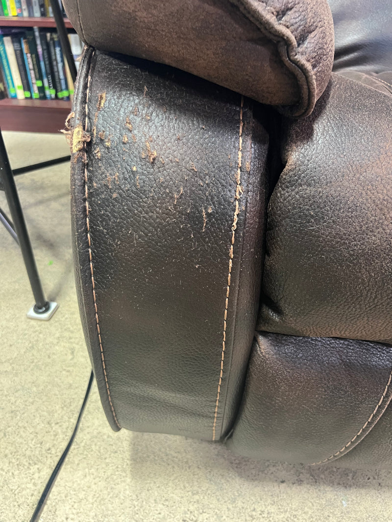 Cozy Brown Leather Recliner