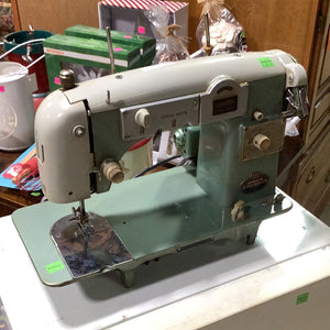 White Twin Needle Sewing Machine