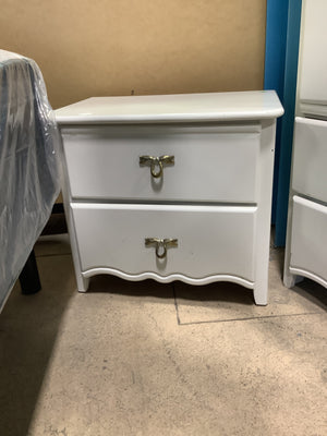 Traditional White Nightstand