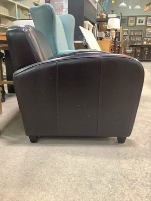 Leather Slipper Chair