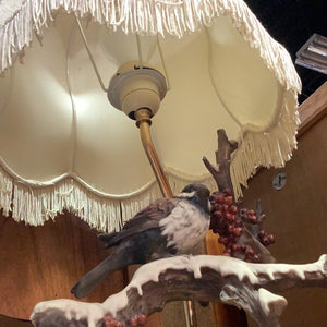 Winter Bird Table Lamp