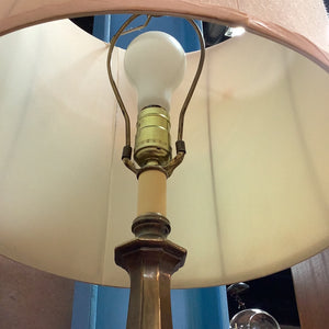 Brass and Stone Table Lamp