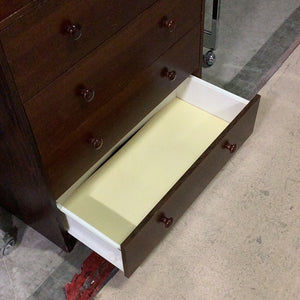 Dark Veneer Upright Dresser